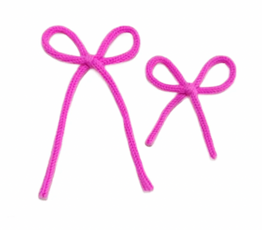 Hot Pink Dainty Spring Bow