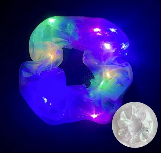 White Light Up Scrunchie