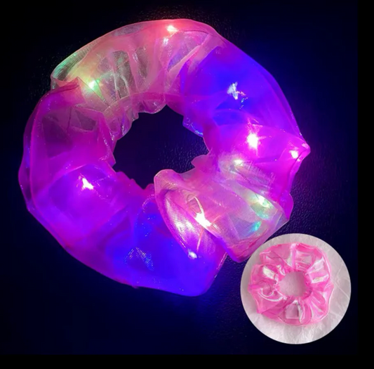 Hot Pink Light Up Scrunchie