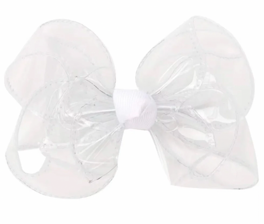 White Ribbon Summer Bow