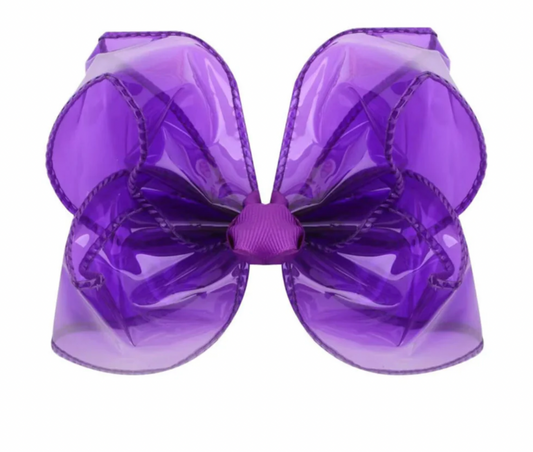 Purple Ribbon Summer Bow