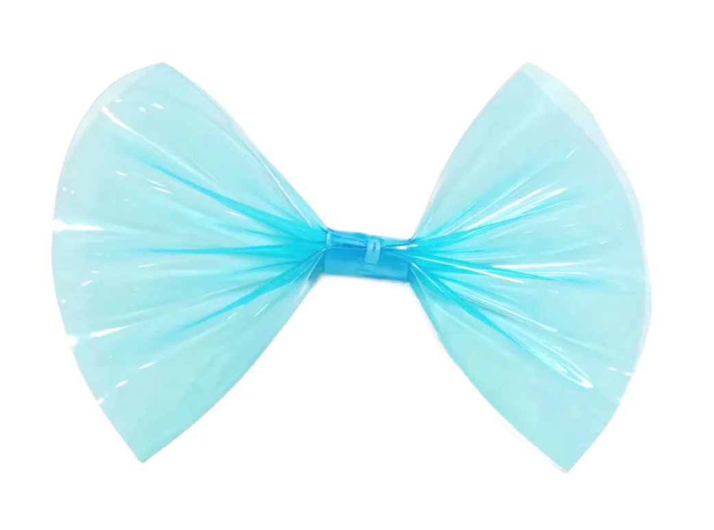 Blue Jelly Pinch Pool Bow