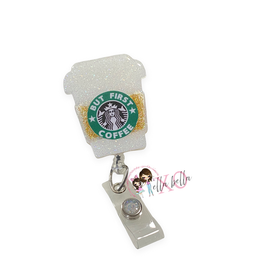 Coffee Sbux Inspired Badge Reel