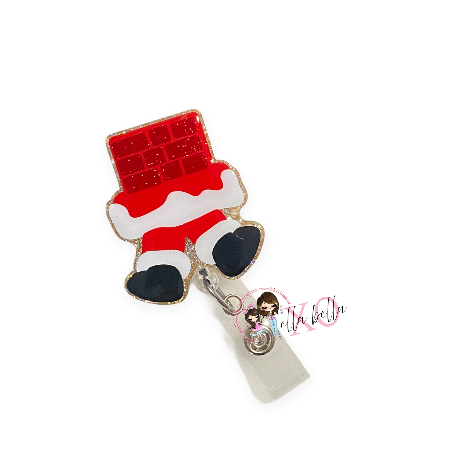 Santa Chimney Badge Reel